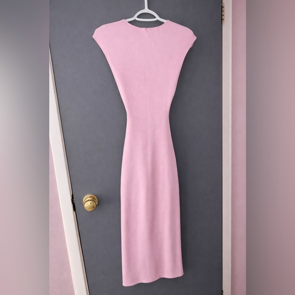 Wilfred Pink Cutout Bodycon Midi Dress - Picture 2 of 3